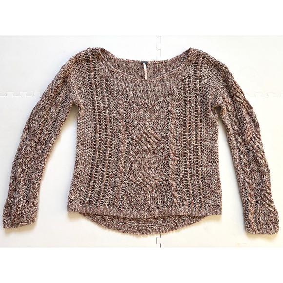 Free People Sweaters - FREE PEOPLE Sweater Boho Open Knit Pegasus West End Festival Cable Fairy-Size S